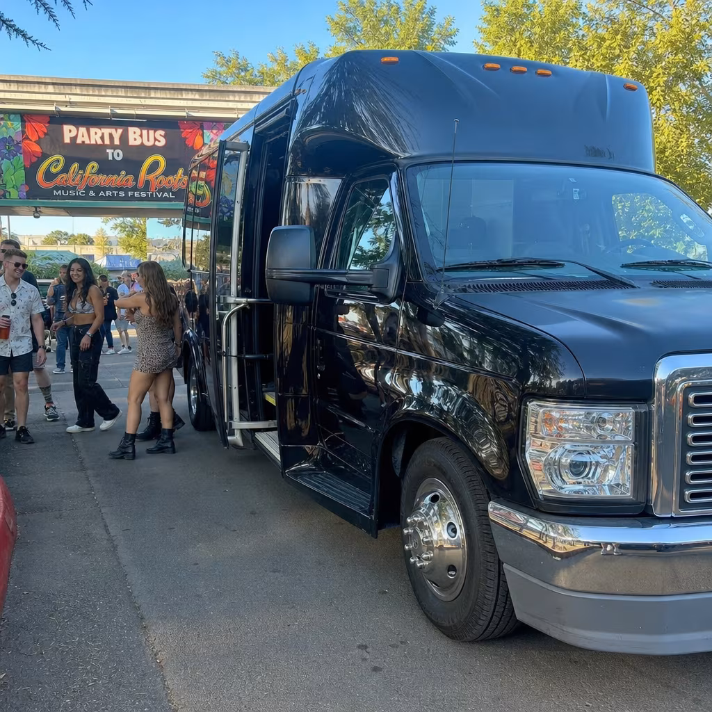 Party Bus to California Roots Music and Arts Festival