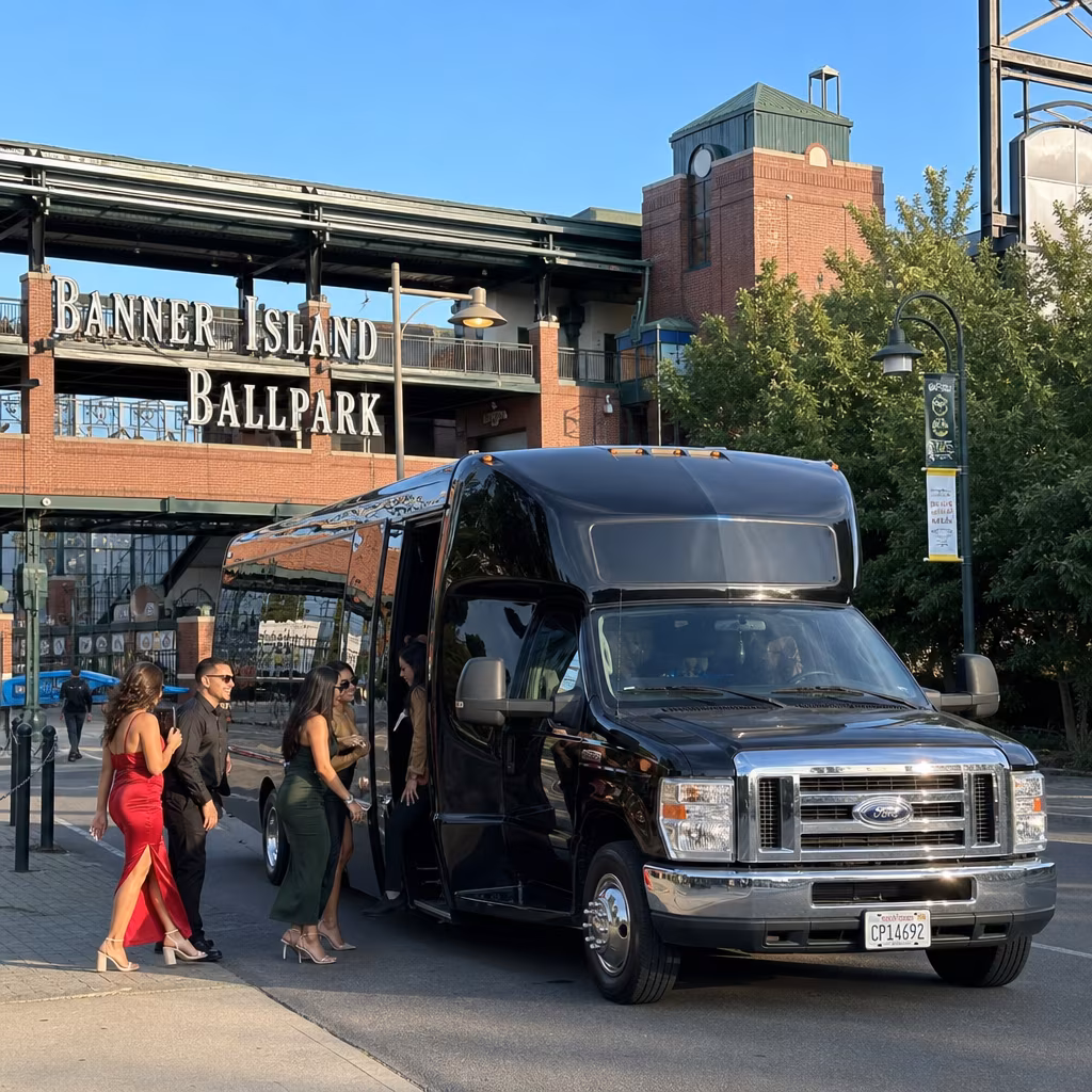 Party Bus to Banner Island Ballpark