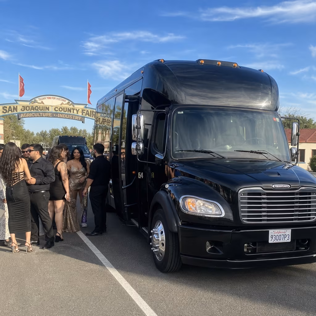 Party Bus to San Joaquin County Fairgrounds
