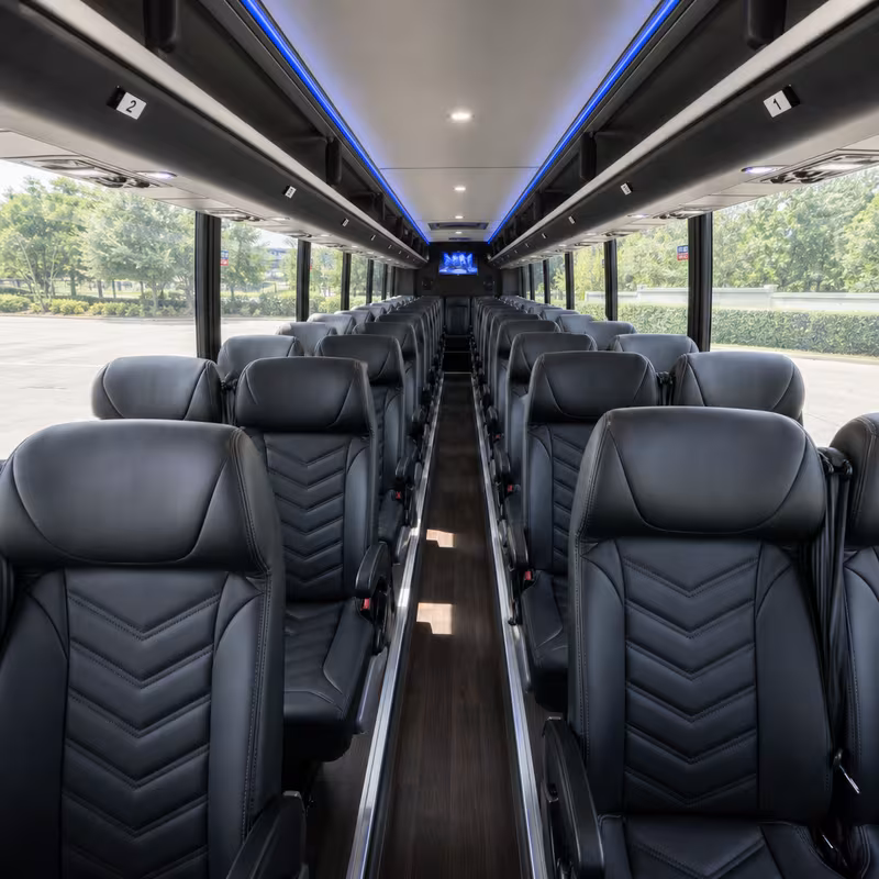 15-35 Passenger Minibus Interior