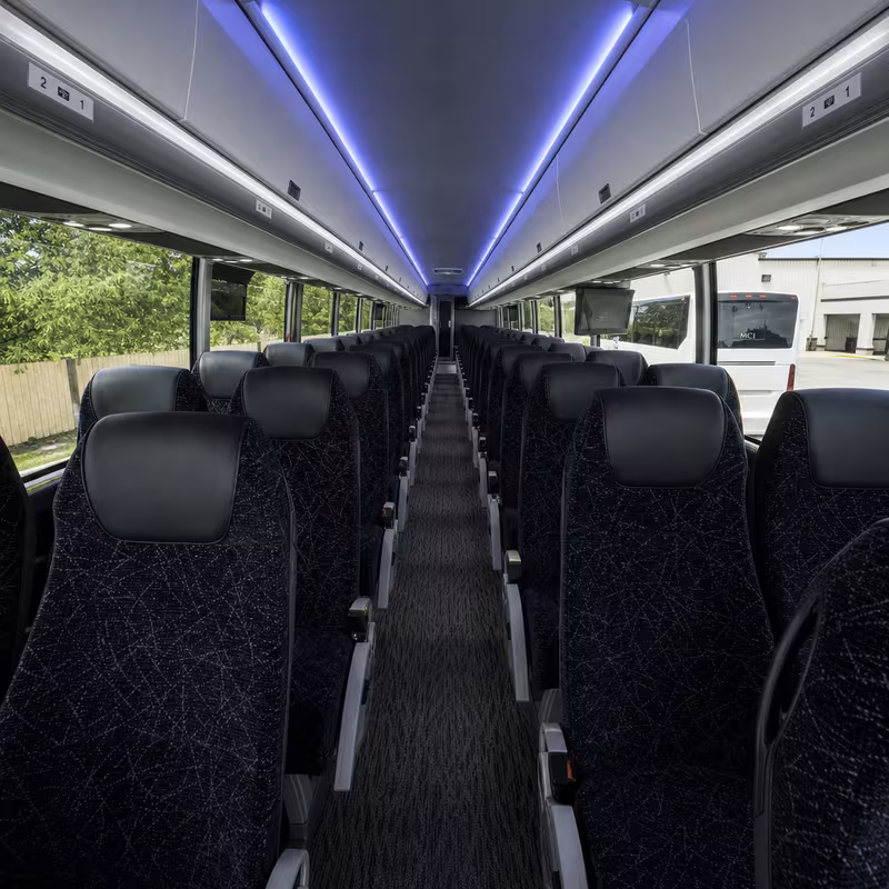 40-56 Passenger Charter Bus Interior
