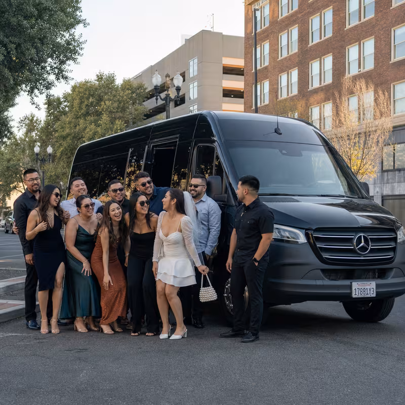 Stockton Bachelor & Bachelorette Transportation fleet vehicle