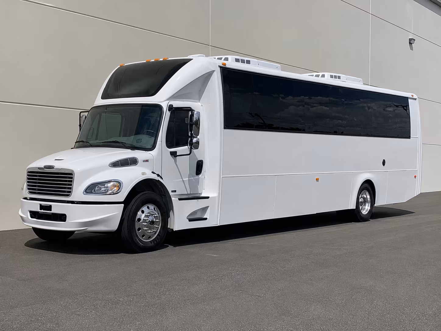 Interior of a party bus rental serving Stockton