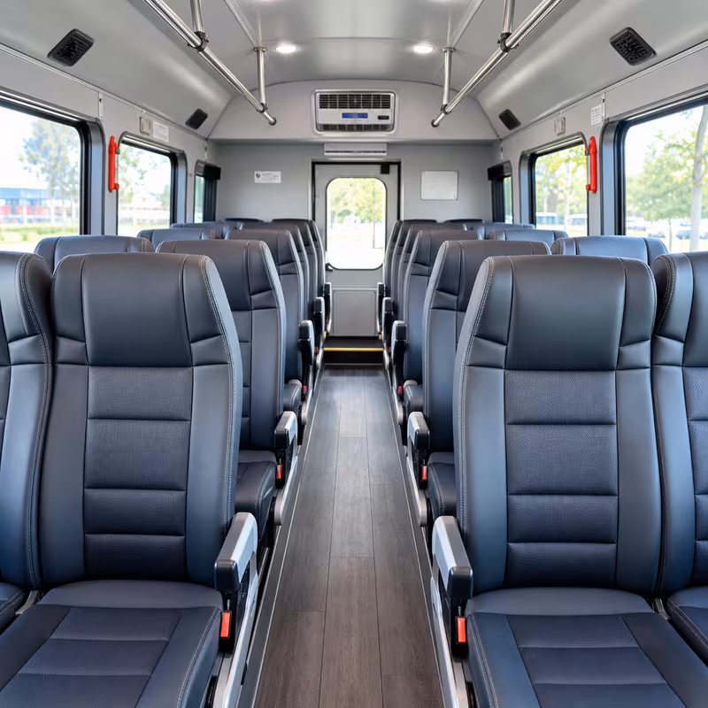 15-35 Passenger Minibus Inside