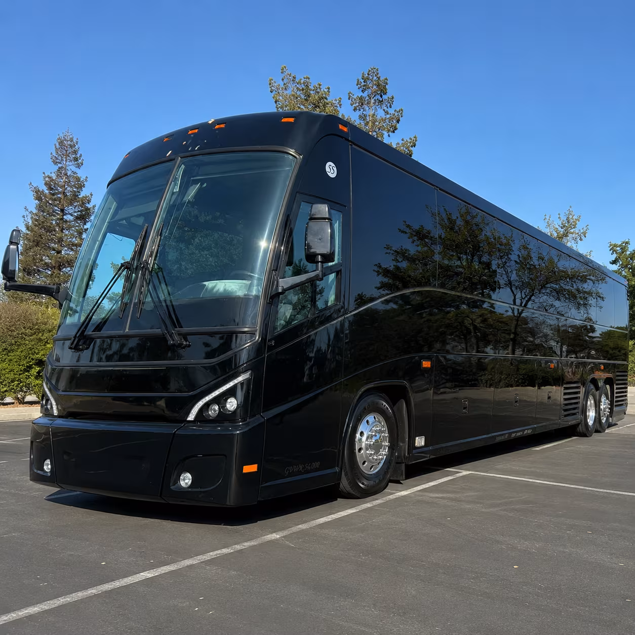 Stockton Airport Shuttle & Transportation party bus exterior