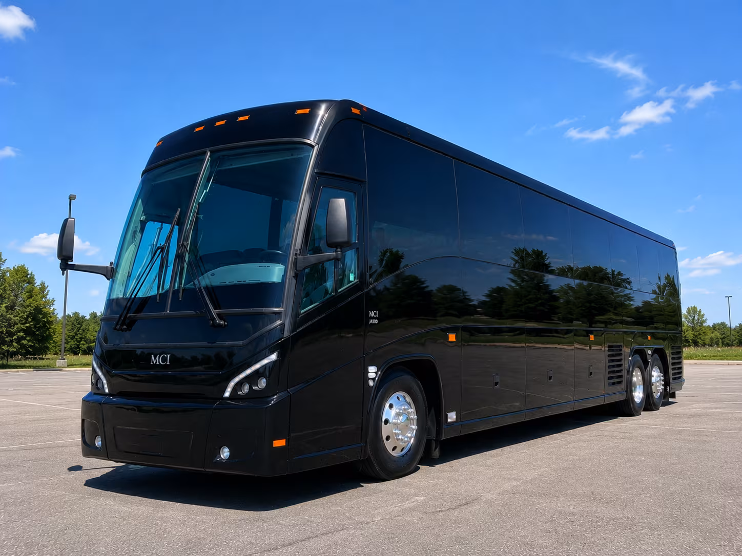 Stockton Airport Shuttle & Transportation party bus exterior