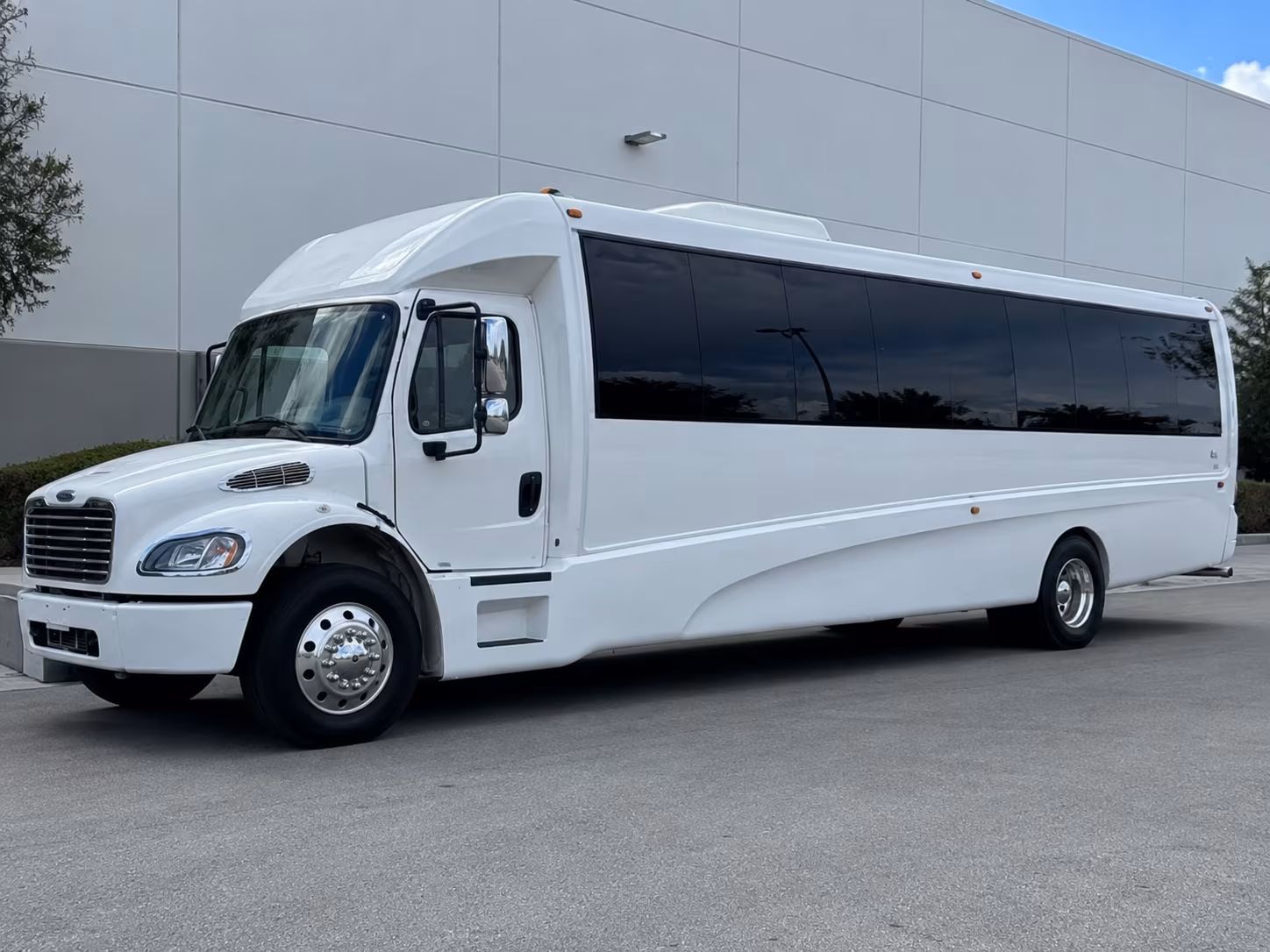 Stockton Bachelor & Bachelorette Transportation party bus exterior