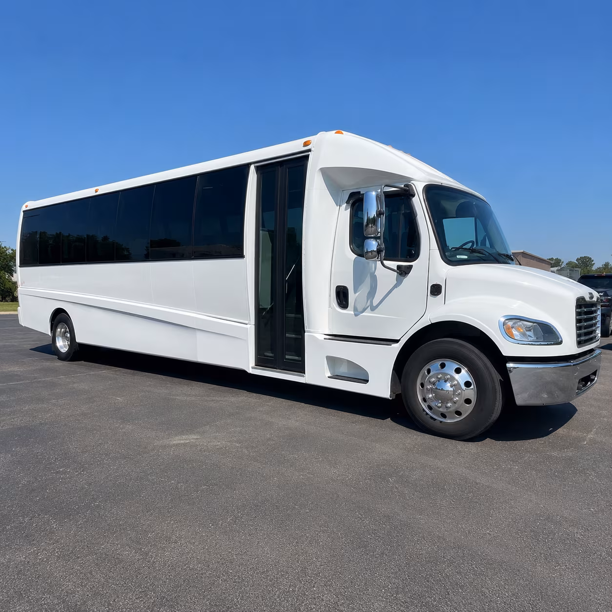 Stockton Corporate Transportation party bus exterior