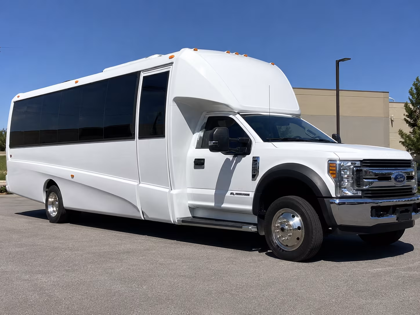 Stockton Corporate Transportation party bus exterior