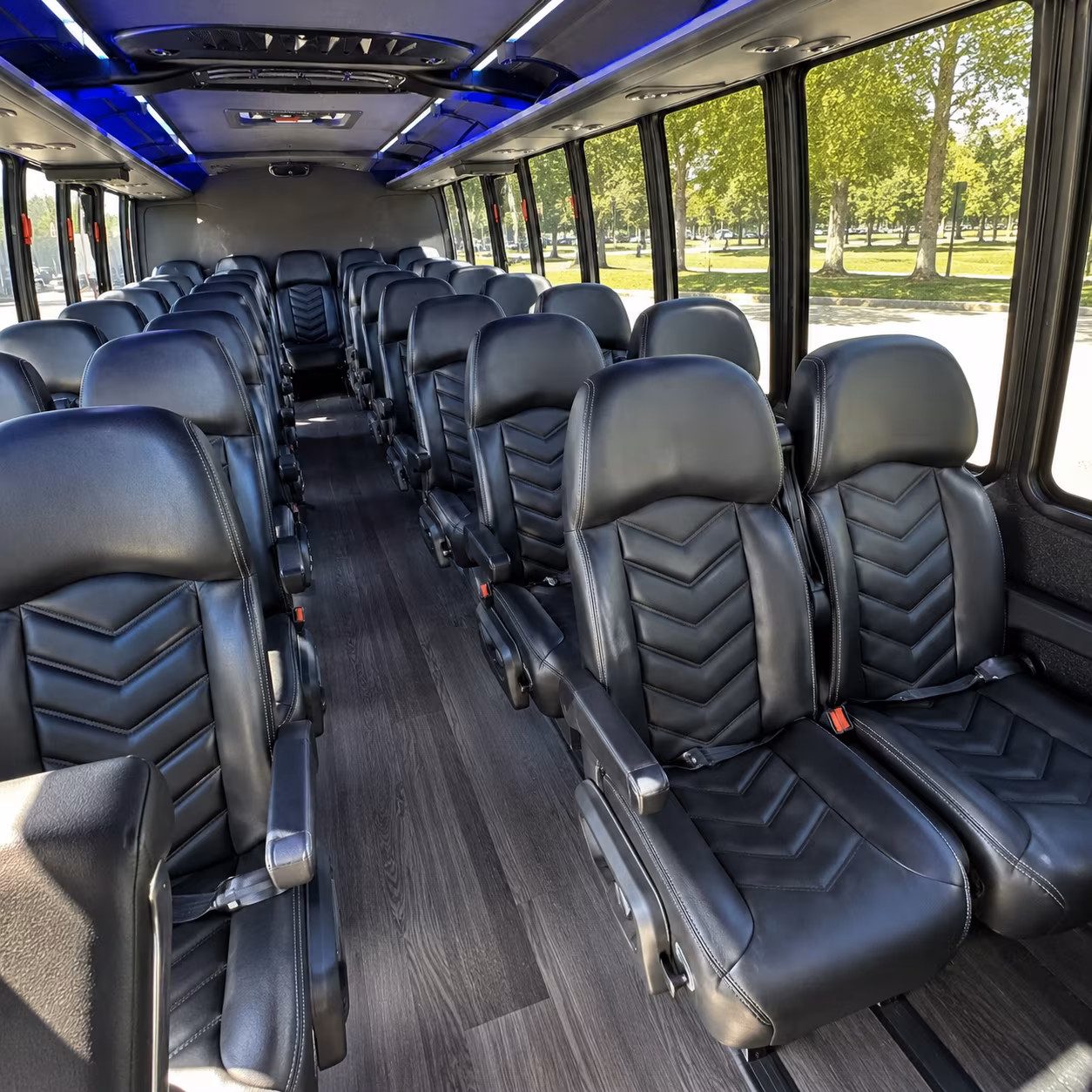 Stockton Corporate Transportation party bus exterior
