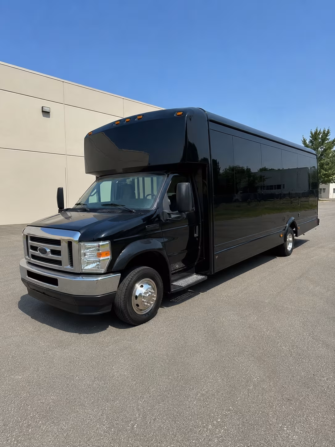 Stockton Private Event Transportation party bus interior