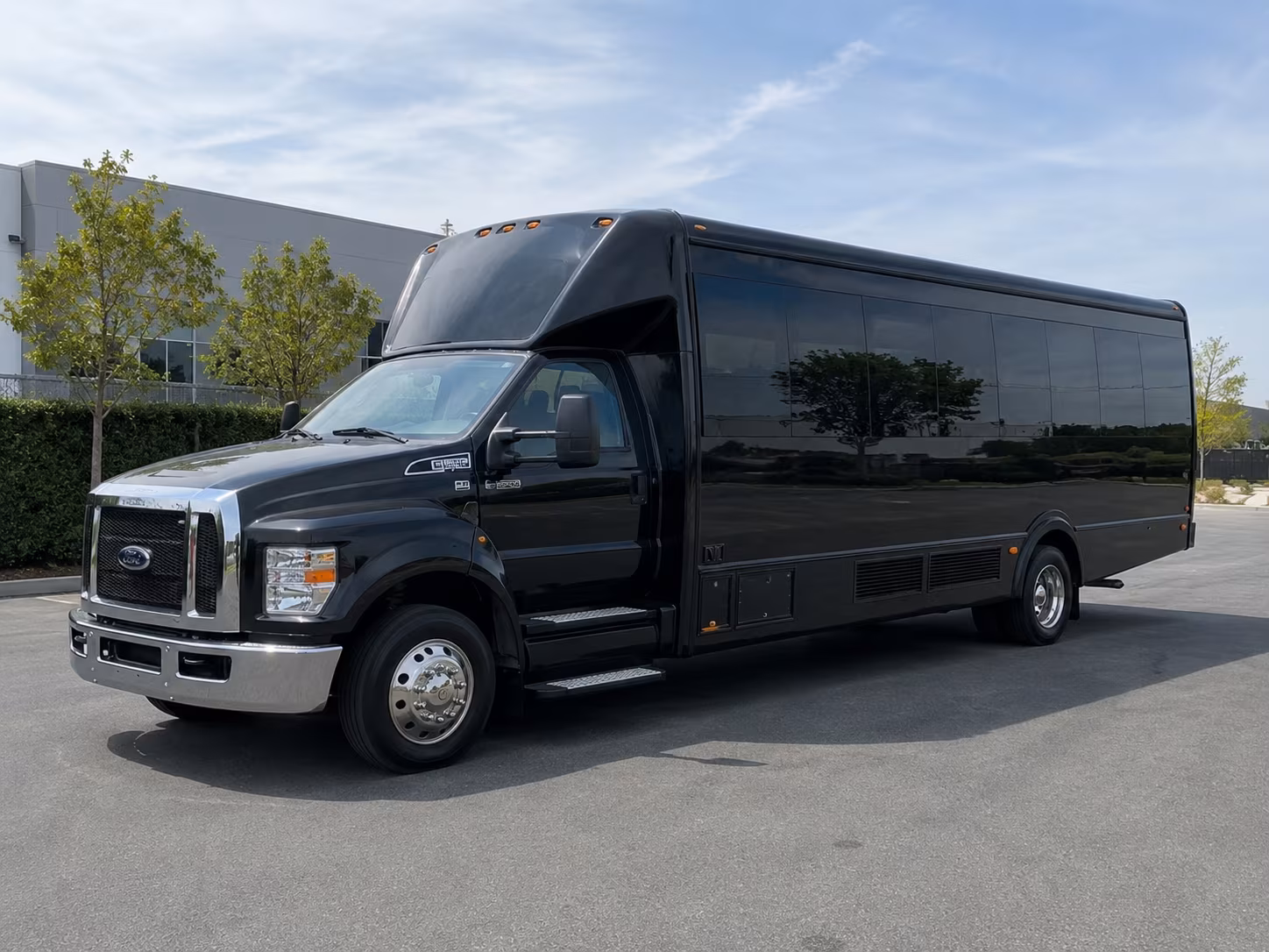 Stockton Prom & Homecoming Transportation party bus exterior