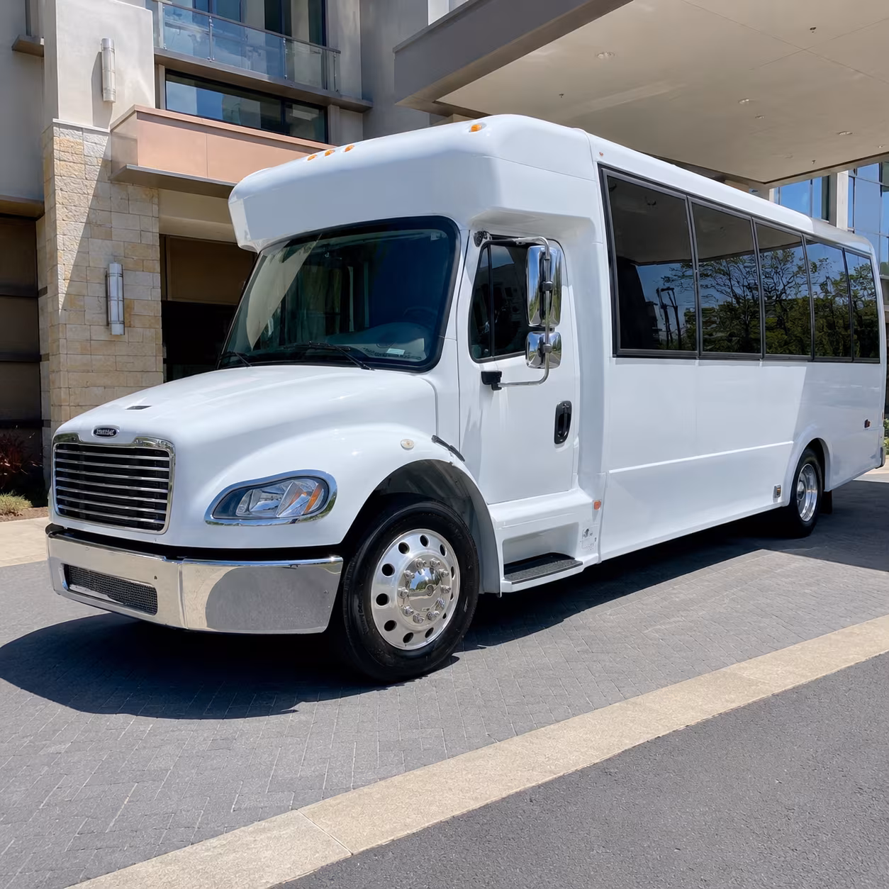 Stockton School Event Transportation party bus exterior