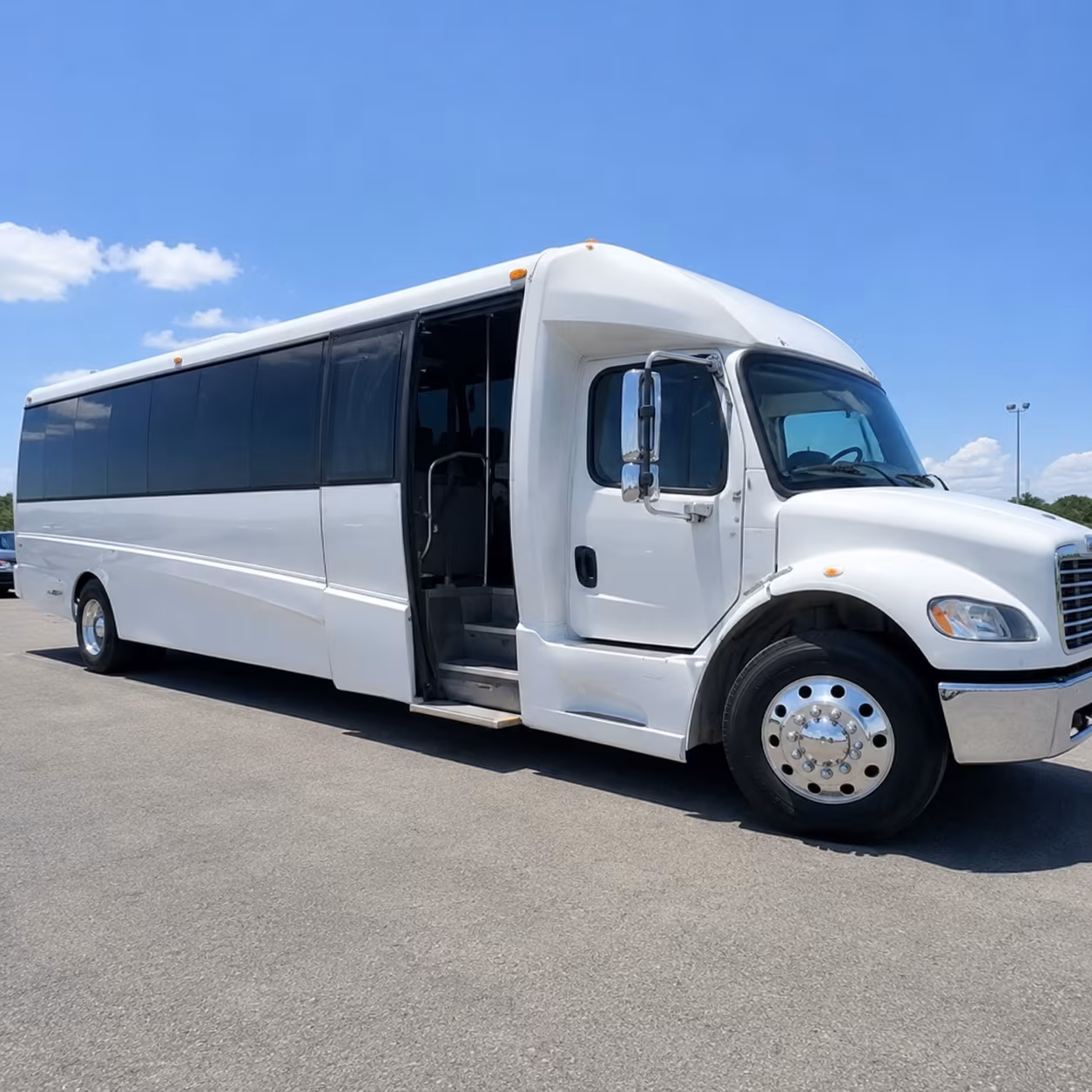 Stockton School Event Transportation party bus exterior