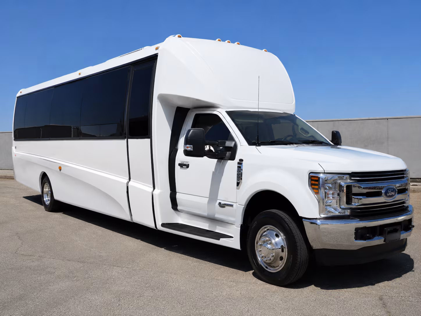 Stockton School Event Transportation party bus exterior