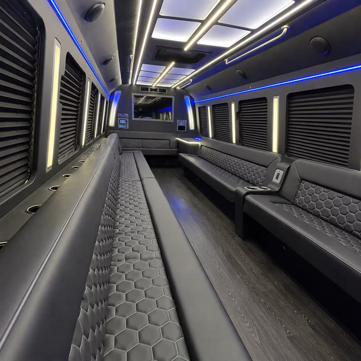 Stockton Sporting Event Transportation onboard seating