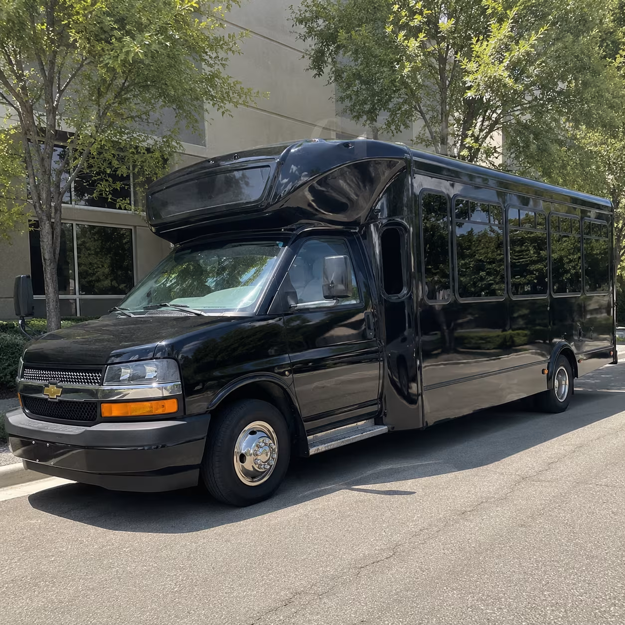 Stockton Sporting Event Transportation party bus interior