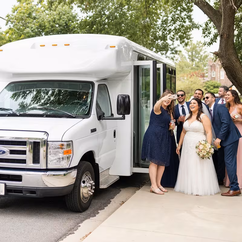 Stockton Wedding Transportation fleet vehicle